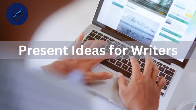 A writer is writing a assignment to present ideas - Present ideas for writers..