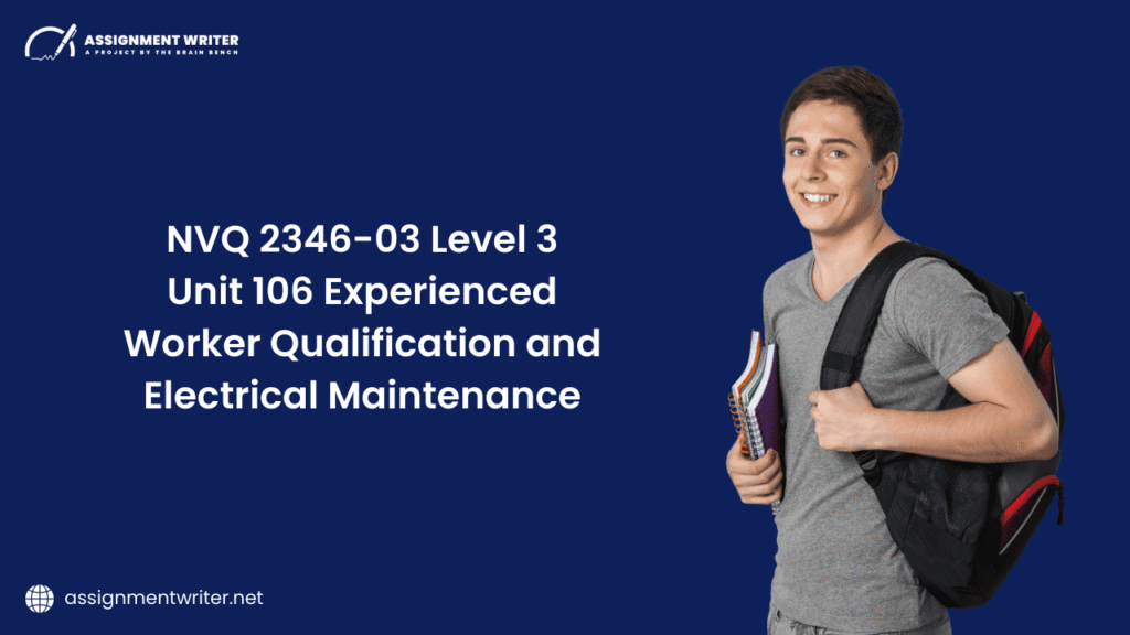 NVQ 2346-03 Level 3 Unit 106 - Electrical Maintenance Qualification