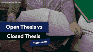 Open Thesis vs Closed Thesis